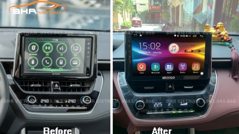 Màn hình DVD Android liền camera 360 xe Toyota Cross 2020 - nay | Bravigo Ultimate (6G+128G)  